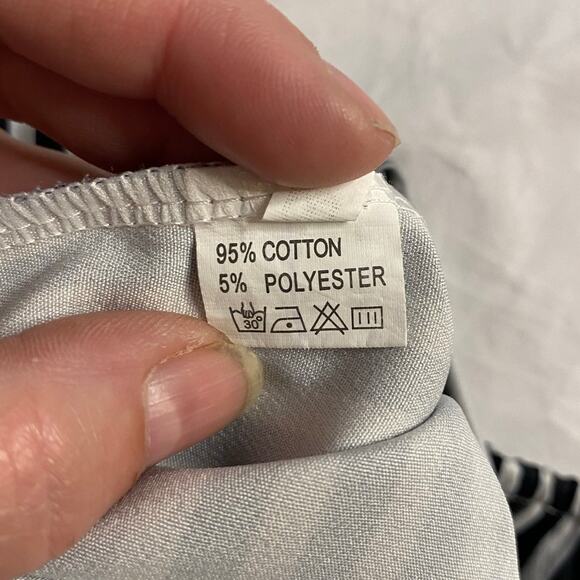 Chic Striped Paperbag Waist Bow Pants Black White Kids Size 6 - Picture 4 of 6